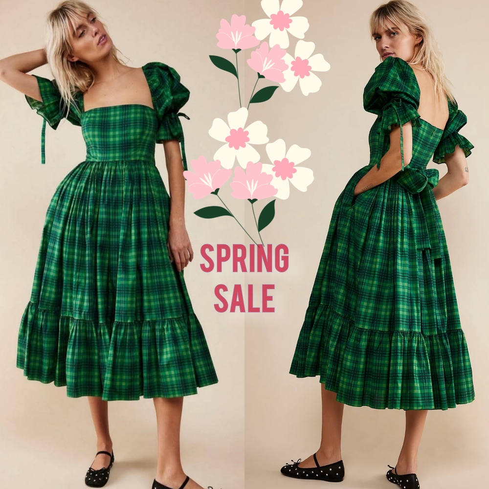 SOLD Selkie Beth Plaid Market Dress